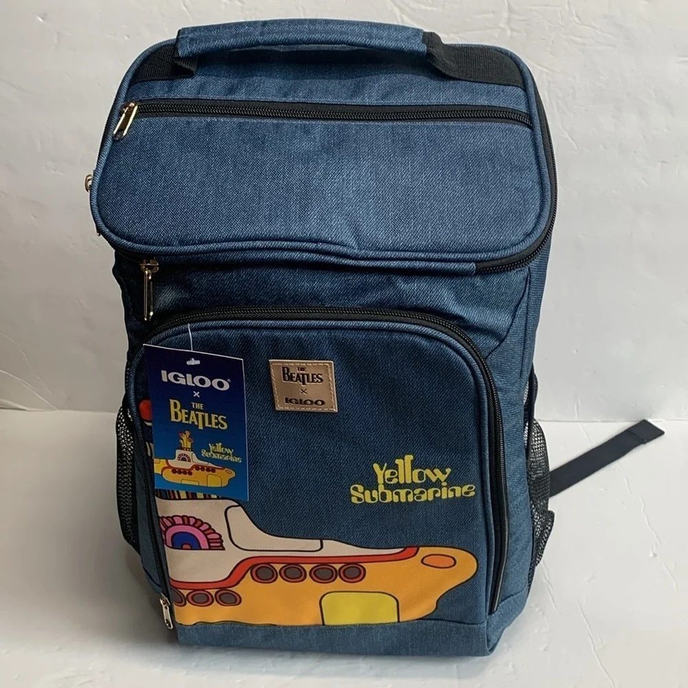 Igloo Beatles Yellow Submarine 24 Cans Insulated Backpack Cooler NWT